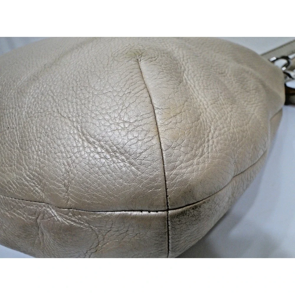 Vintage Coach Kristin‎ Champagne/Pearl Leather Hobo Shoulder bag Purse
